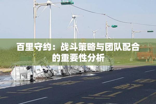 百里守约：战斗策略与团队配合的重要性分析