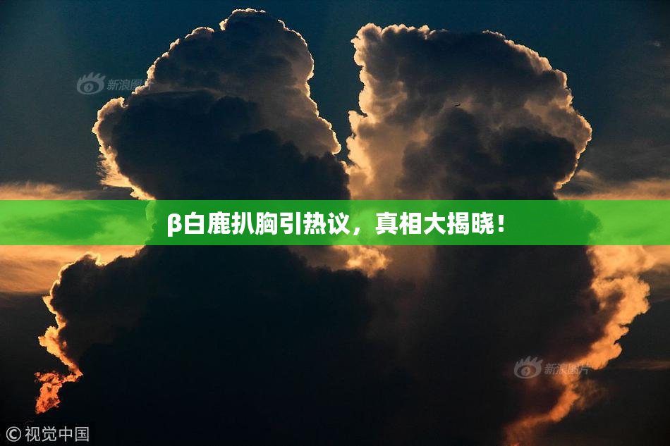 β白鹿扒胸引热议，真相大揭晓！