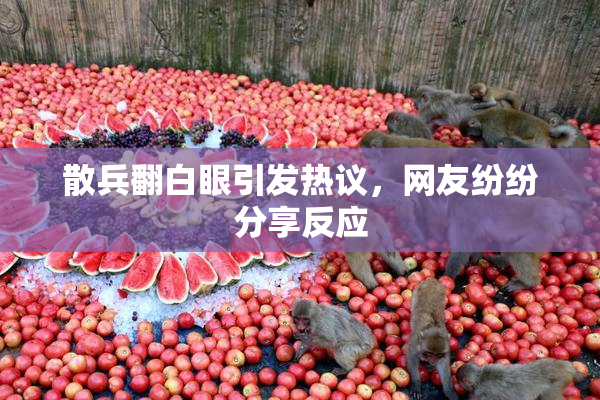 散兵翻白眼引发热议，网友纷纷分享反应