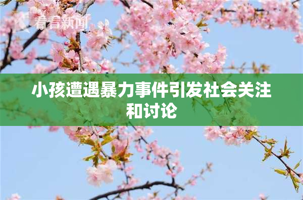 小孩遭遇暴力事件引发社会关注和讨论