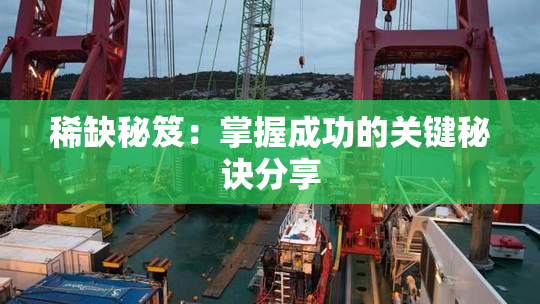 稀缺秘笈：掌握成功的关键秘诀分享