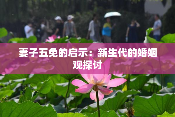 妻子五免的启示：新生代的婚姻观探讨