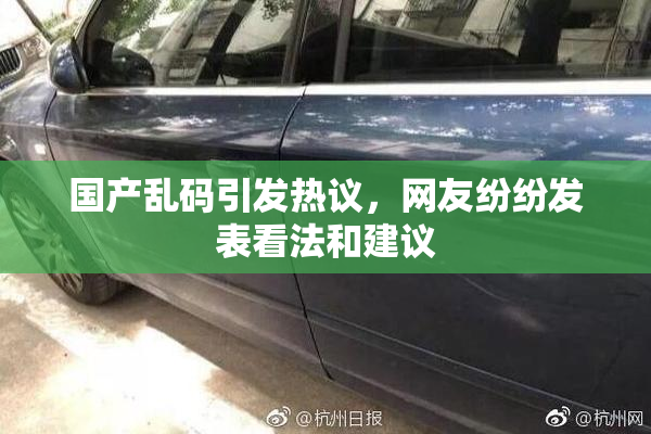 国产乱码引发热议，网友纷纷发表看法和建议