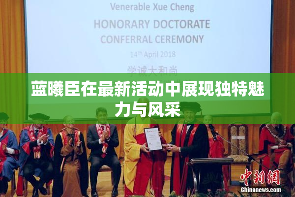 蓝曦臣在最新活动中展现独特魅力与风采