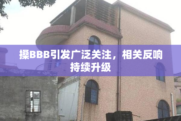 搡BBB引发广泛关注，相关反响持续升级