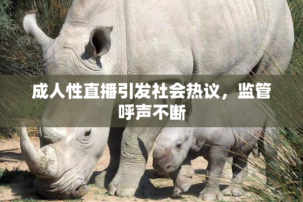 成人性直播引发社会热议，监管呼声不断