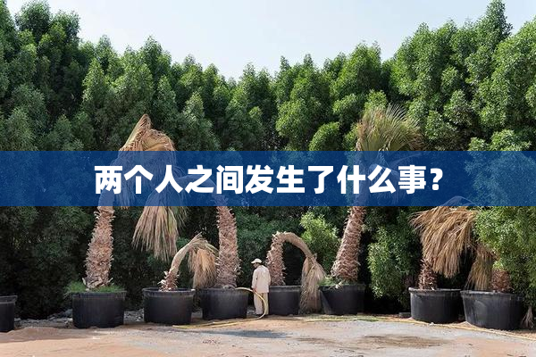 两个人之间发生了什么事？