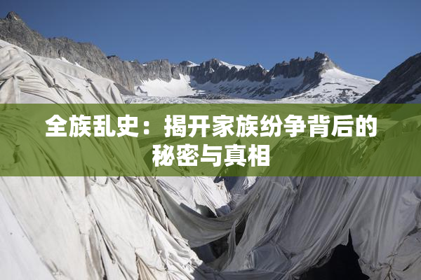 全族乱史：揭开家族纷争背后的秘密与真相