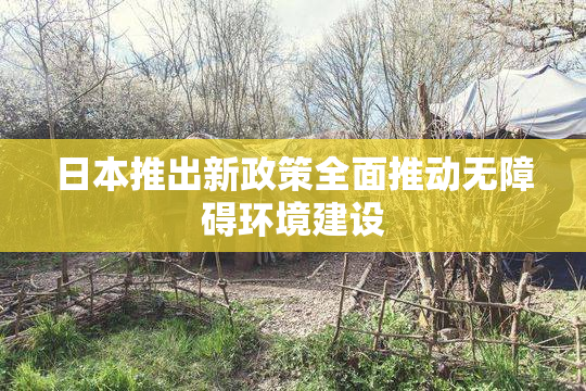 日本推出新政策全面推动无障碍环境建设