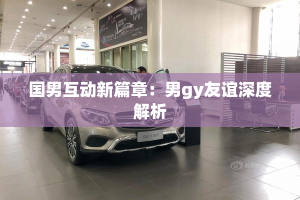 国男互动新篇章：男gy友谊深度解析