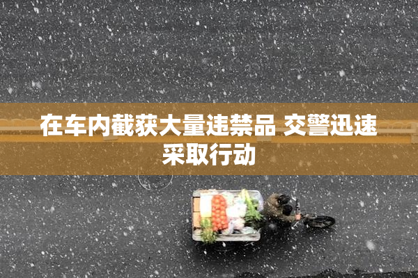 在车内截获大量违禁品 交警迅速采取行动