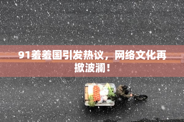 91羞羞国引发热议，网络文化再掀波澜！