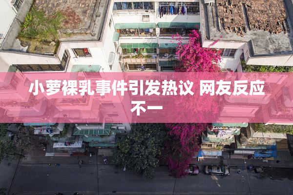 小萝裸乳事件引发热议 网友反应不一