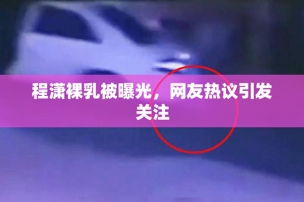 程潇裸乳被曝光，网友热议引发关注