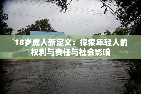 18岁成人新定义：探索年轻人的权利与责任与社会影响