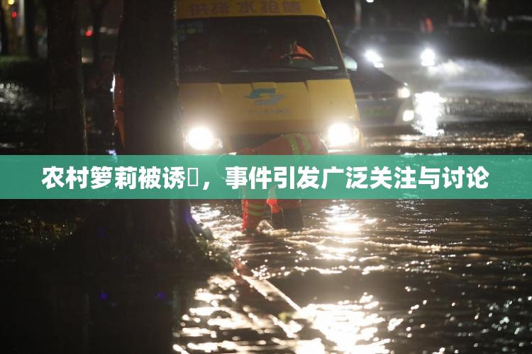 农村箩莉被诱奷，事件引发广泛关注与讨论