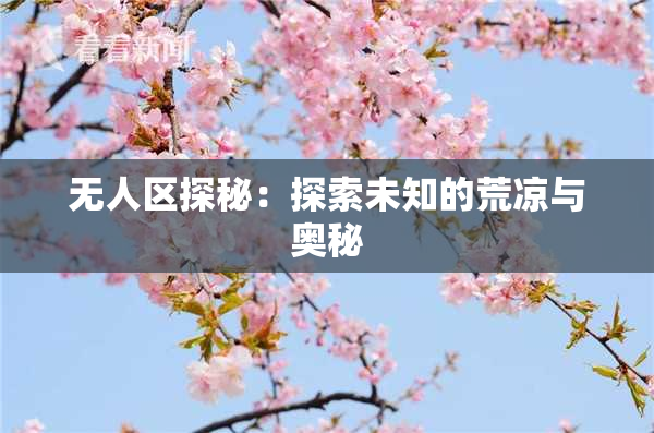 无人区探秘：探索未知的荒凉与奥秘
