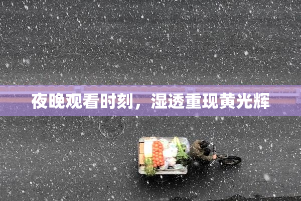 夜晚观看时刻，湿透重现黄光辉
