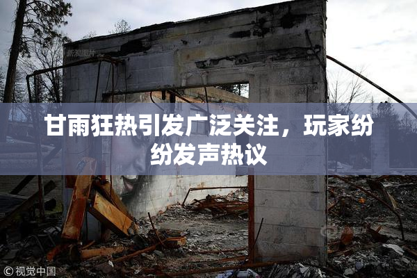 甘雨狂热引发广泛关注，玩家纷纷发声热议