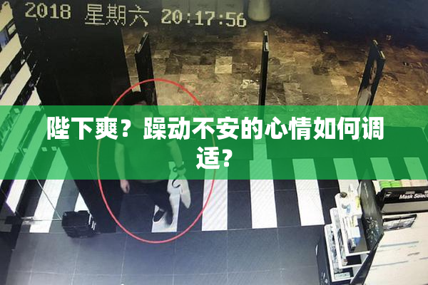 陛下爽？躁动不安的心情如何调适？