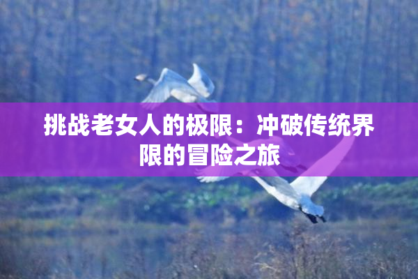 挑战老女人的极限：冲破传统界限的冒险之旅