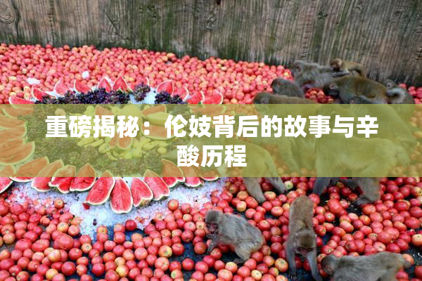 重磅揭秘：伦妓背后的故事与辛酸历程