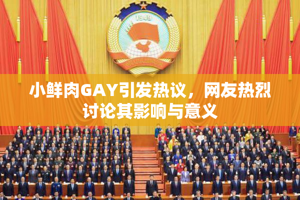 小鲜肉GAY引发热议，网友热烈讨论其影响与意义