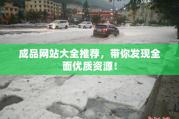 成品网站大全推荐，带你发现全面优质资源！