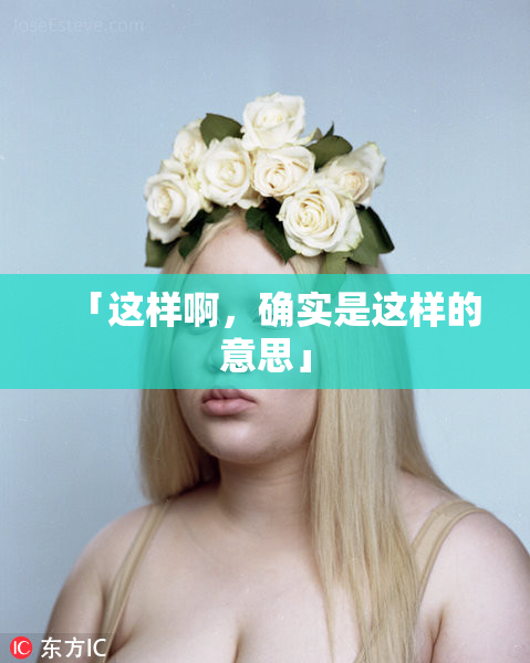 「这样啊，确实是这样的意思」