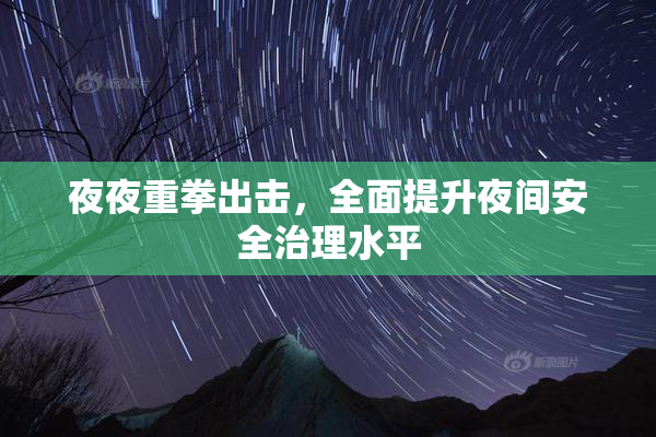 夜夜重拳出击，全面提升夜间安全治理水平
