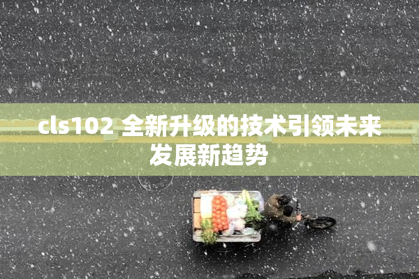 cls102 全新升级的技术引领未来发展新趋势