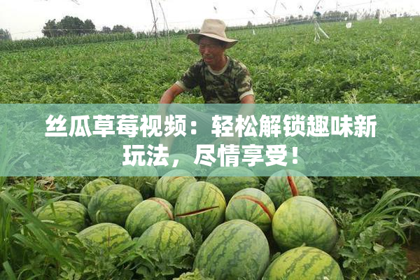 丝瓜草莓视频：轻松解锁趣味新玩法，尽情享受！