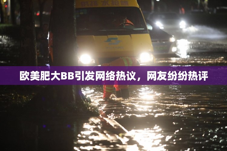 欧美肥大BB引发网络热议，网友纷纷热评