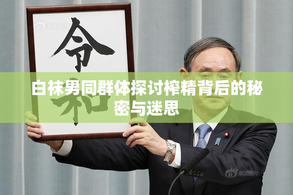 白袜男同群体探讨榨精背后的秘密与迷思