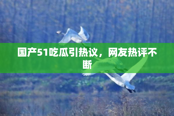 国产51吃瓜引热议，网友热评不断