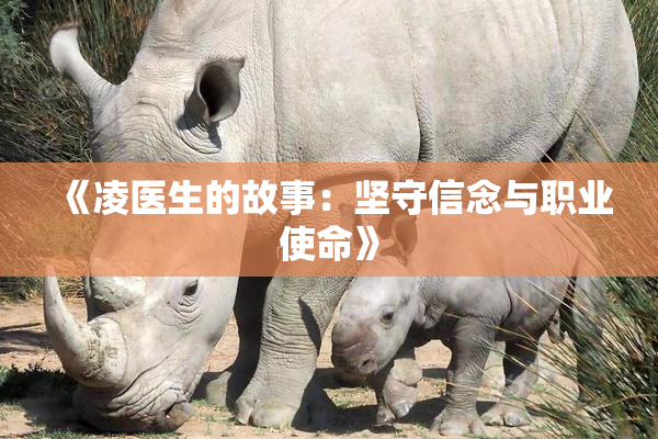 《凌医生的故事：坚守信念与职业使命》