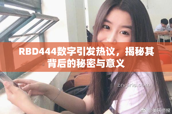 RBD444数字引发热议，揭秘其背后的秘密与意义