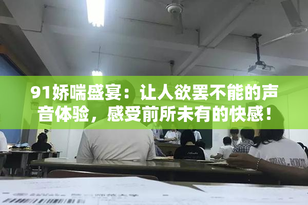 91娇喘盛宴：让人欲罢不能的声音体验，感受前所未有的快感！
