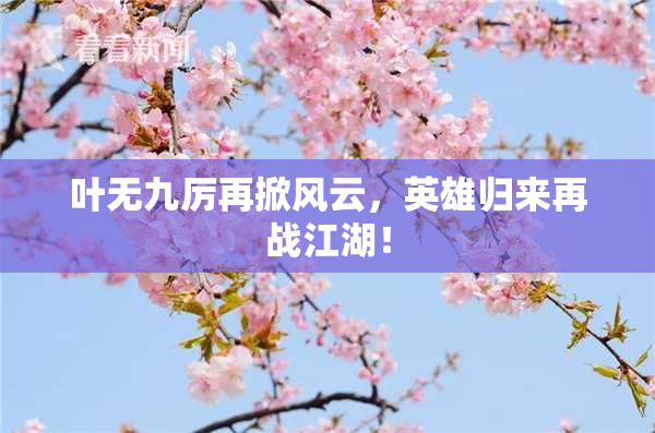 叶无九厉再掀风云，英雄归来再战江湖！