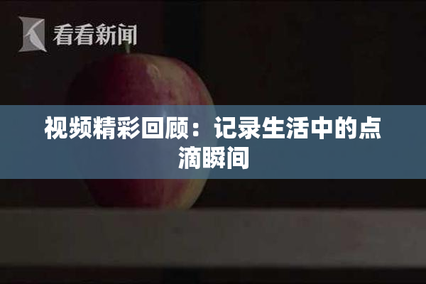 视频精彩回顾：记录生活中的点滴瞬间