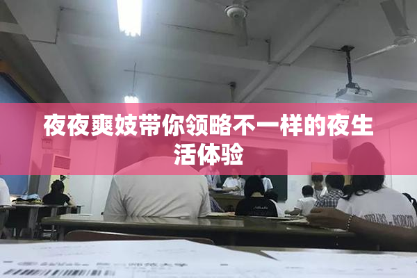 夜夜爽妓带你领略不一样的夜生活体验