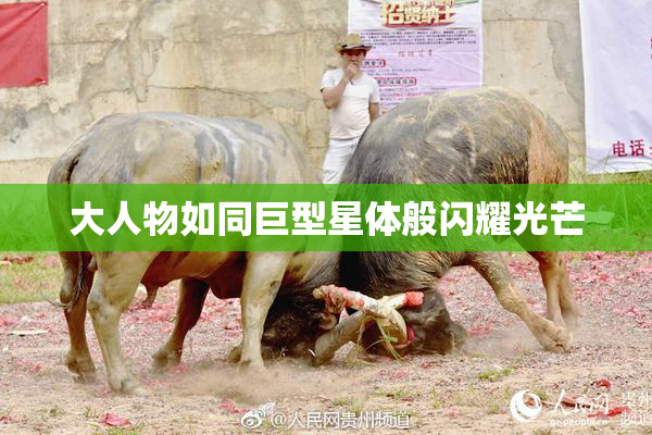 大人物如同巨型星体般闪耀光芒