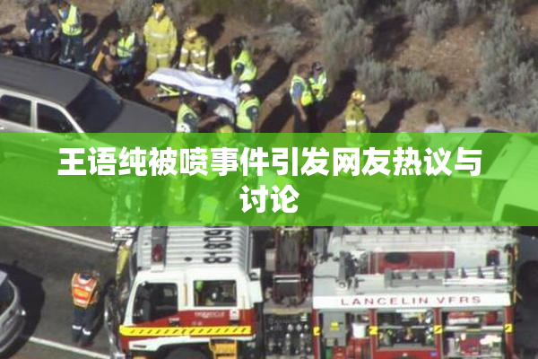 王语纯被喷事件引发网友热议与讨论