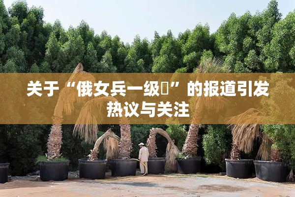关于“俄女兵一级婬”的报道引发热议与关注