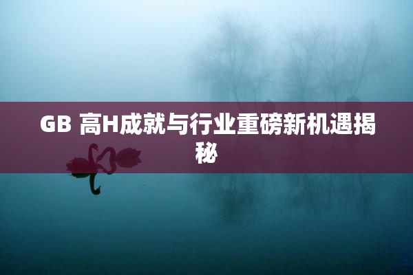 GB 高H成就与行业重磅新机遇揭秘