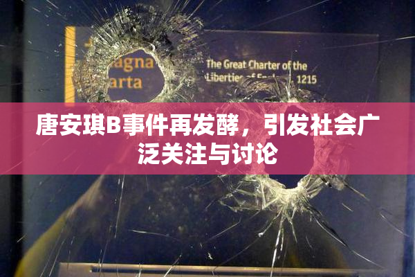 唐安琪B事件再发酵，引发社会广泛关注与讨论