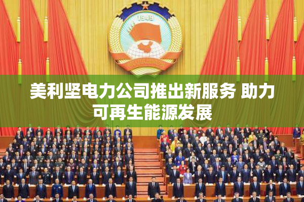 美利坚电力公司推出新服务 助力可再生能源发展