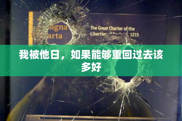我被他日，如果能够重回过去该多好