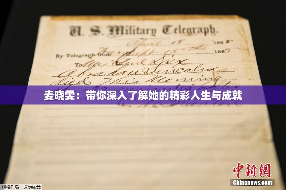 麦晓雯：带你深入了解她的精彩人生与成就
