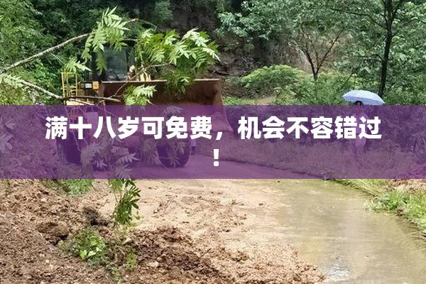 满十八岁可免费，机会不容错过！